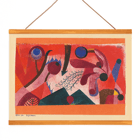 Abstrakte, lebendige geometrische Muster in „Giftige Beeren“ von Paul Klee. Ein lebendiges abstraktes Kunstposter mit dem Titel „Giftige Beeren“ von Paul Klee mit kräftigen Formen und Farben.