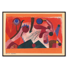 Abstrakte, lebendige geometrische Muster in „Giftige Beeren“ von Paul Klee. Ein lebendiges abstraktes Kunstposter mit dem Titel „Giftige Beeren“ von Paul Klee mit kräftigen Formen und Farben.