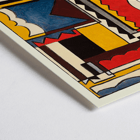 Abstract geometric painting by Joaquín Torres-García titled Structure with shapes. Poster featuring abstract geometric design by Joaquín Torres-García titled Structure with shapes.