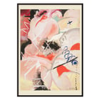 Abstract watercolor painting by Hilma af Klint titled Female Figure. Abstract art poster with dynamic shapes and colors by Wassily Kandinsky titled Female Figure.