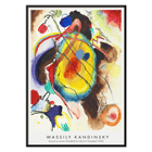 Diseño de mural abstracto del artista Wassily Kandinsky para Edwin R Campbell Póster Diseño de obra de arte abstracta para un mural para Edwin R. Campbell de Wassily Kandinsky con colores vibrantes y formas dinámicas