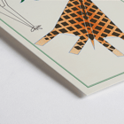 Abstract giraffe artwork by Turenne Chevallereau titled La Jungle chez moi Pl.05 Poster of an abstract giraffe with green leaves by Turenne Chevallereau titled La Jungle chez moi Pl.05.