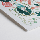 Passiflora Incarnata botanical illustration by artist showing vibrant red and pink flowers with green leaves Poster featuring detailed botanical illustration of Passiflora Incarnata with vibrant green leaves and pink flowers by an unidentified artist