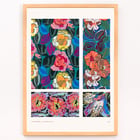 Colorful geometric floral motifs by Édouard Bénédictus from Variations Quatre-Vingt-Six Motifs Décoratifs En Vingt Planches Poster featuring geometric floral motifs by Édouard Bénédictus from artwork Variations Quatre-Vingt-Six Motifs Décoratifs En Vingt Planches.
