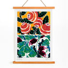 Vintage floral patterns by E. A. Séguy from Suggestions for stuffs and carpets featuring colorful botanical motifs. Vintage floral patterns poster from Suggestions for Stuffs and Carpets by E A Séguy featuring bold and colorful motifs.