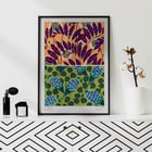 Vintage floral patterns by E A Séguy from Suggestions for Stuffs and Carpets with colorful motifs Poster featuring vintage floral patterns from Suggestions for Stuffs and Carpets by E A Séguy vibrant botanical designs