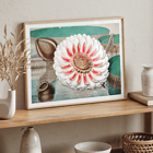 The Victoria Regia or the Great Water Lily of America by William Sharp depicting a vibrant water lily painting. Poster featuring The Victoria Regia or the Great Water Lily of America by William Sharp with a large detailed flower on water.