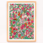 Colorful flower pattern artwork by Owen Jones vibrant floral design Poster displaying a vibrant floral design by Owen Jones titled Colorful flower pattern showcasing intricate blossoms and foliage