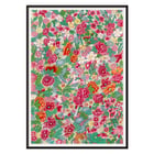 Colorful flower pattern artwork by Owen Jones vibrant floral design Poster displaying a vibrant floral design by Owen Jones titled Colorful flower pattern showcasing intricate blossoms and foliage