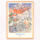 Colorful floral painting The Island Garden by Childe Hassam. Poster featuring The Island Garden by Childe Hassam depicting a vibrant floral scene with colorful wildflowers.