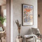 Colorful floral painting The Island Garden by Childe Hassam. Poster featuring The Island Garden by Childe Hassam depicting a vibrant floral scene with colorful wildflowers.