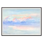 Watercolor depiction of a serene pastel sky and clouds Venice by George Elbert Burr Poster of a serene sky with pastel clouds reflected on water titled Venice by George Elbert Burr