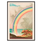 Colorful rainbow over ocean landscape by F L Schmied in Faust tragédie de Goethe selon la traduction de Gérard de Nerval Poster with a vibrant rainbow over coastal landscape artwork by F L Schmied titled Faust tragédie de Goethe translation by Gérard de Nerval