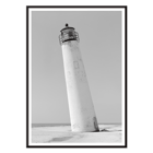 Cape Saint George Lighthouse by Cape St. George featuring a tilted lighthouse on a sandy beach in Franklin County FL Poster featuring Cape Saint George Lighthouse, Cape St. George, Apalachicola, Franklin County, FL.