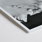 Broad Peak mountain view from Godwin-Austen Glacier by Vittorio Sella Poster featuring snow-covered Broad Peak mountain obscured by clouds, photo by Vittorio Sella titled Broad Peak vue prise du glacier Godwin-Austen.