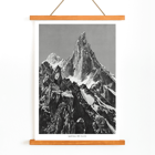 Mountain Photography with Jagged Peaks and Glacial Landscape by Vittorio Sell Aiguille calcaire à la rencontre des glaciers de Baltoro et Godwin-Austen Poster of a jagged mountain peak with snow from the artwork Aiguille calcaire à la rencontre des glaciers de Baltoro et Godwin-Austen by Vittorio Sell