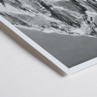 Mount Paitju towering with snow and rugged terrain photo by Vittorio Sella. Poster of Le mont Paitju, vue prise du Baltoro by Vittorio Sella showing a towering snow-covered mountain.