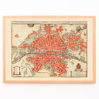 Alte Karte von Paris Alte Karte von Paris