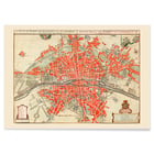 Alte Karte von Paris Alte Karte von Paris