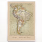 Antike Landkarte von Brasilien Antike Landkarte von Brasilien
