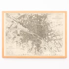 Map of Eastern Paris capturing the intricate quartiers by W B Clarke and James Shury titled Eastern division of Paris containing the Quartiers Poster of a detailed map of Eastern division of Paris containing the Quartiers by W B Clarke and James Shury.