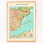 Map of eastern Spain and Portugal by Bartholomew John George titled Spain & Portugal - eastern section Poster of eastern Spain and Portugal map titled Spain & Portugal - eastern section by Bartholomew John George.