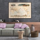 Map illustration of volcanic and earthquake zones by James Reynolds titled Phenomena of Volcanoes and Earthquakes Poster of map illustrating volcanoes and earthquakes by James Reynolds titled Phenomena of Volcanoes and Earthquakes.