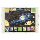 Map of Outer Space by Rand McNally & Co depicting planets and celestial bodies. Poster featuring planets and solar system illustration titled Map of Outer Space by Rand McNally & Co