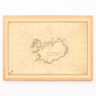 Map of Iceland with Surrounding Depths by Kongelige Danske Søkort-Arkiv showing geographic details and coastal features Poster of Iceland map with depths by Kongelige Danske Søkort-Arkiv titled Map of Iceland with Surrounding Depths