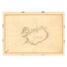 Map of Iceland with Surrounding Depths by Kongelige Danske Søkort-Arkiv showing geographic details and coastal features Poster of Iceland map with depths by Kongelige Danske Søkort-Arkiv titled Map of Iceland with Surrounding Depths