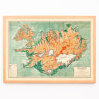 Iceland Physical-Political Map by Samuel Eggertsson showcasing detailed geography and regions. Poster of Iceland Physical-Political Map by Samuel Eggertsson showcasing detailed topography and regions in color.