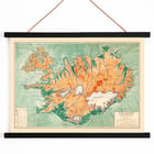 Iceland Physical-Political Map by Samuel Eggertsson showcasing detailed geography and regions. Poster of Iceland Physical-Political Map by Samuel Eggertsson showcasing detailed topography and regions in color.