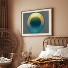 Colorful depiction of earth's system by Isaac Frost in Plate 10 System According to the Holy Scriptures. Poster of Plate 10 System According to the Holy Scriptures by Isaac Frost depicting a celestial and terrestrial scene