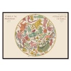 Celestial map illustration by Johann Elert Bode titled Coelum Stellatum Hemisphaerium Librae. Poster featuring the celestial map Coelum Stellatum Hemisphaerium Librae by Johann Elert Bode with colorful constellations.