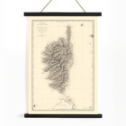 Antique map of Corsica by Depot General de la Marine titled Carte Generale De L'Ile De Corse Poster featuring Carte Generale De L'Ile De Corse by Depot General de la Marine showcasing the detailed geographical map of Corsica
