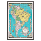 Colorful illustrated map of South America by Ernest Dudley Chase titled The Good Neighbor of South America. Colorful illustrated map of South America poster by Ernest Dudley Chase titled The good neighbor of South America