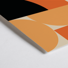 Bauhaus Poster 4 Inspired by the Weimar Exhibition featuring abstract geometric design Bauhaus Poster 4 by unknown artist featuring geometric shapes in orange and black inspired by the Weimar Exhibition artwork