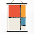 Theo van Doesburg abstract geometric composition Bauhaus 21 artwork Poster featuring geometric abstract design by Theo van Doesburg Bauhaus 21 artwork with bold colors and typography.