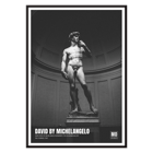 Michelangelo Buonarroti David sculpture in Florence at Mo Art Gallery Poster featuring the statue David by Michelangelo Buonarroti displayed in Mo Art Gallery Florence.