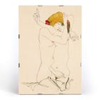 deux femmes, embrasser
