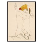 deux femmes, embrasser