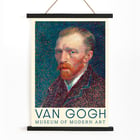 Self-Portrait by Vincent van Gogh in vibrant colors and textured brushstrokes Poster of Self-Portrait by Vincent van Gogh featuring a colorful depiction of the artist with a textured background.