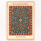 Holland Park Teppich von William Morris farbenfrohes, kompliziertes Blumenmuster Poster mit Holland Park Carpet von William Morris mit kompliziertem Blumenmuster und satten Farben.