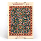 Holland Park Teppich von William Morris farbenfrohes, kompliziertes Blumenmuster Poster mit Holland Park Carpet von William Morris mit kompliziertem Blumenmuster und satten Farben.