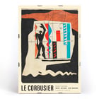 Abstract design and human silhouette in Le Modulor by Le Corbusier Poster featuring artwork Le Modulor by Le Corbusier showing abstract design with human silhouette and geometric shapes.