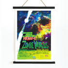 Colorful cosmic-themed artwork by NASA titled Zombie Worlds depicting planets caught in the grip of an undead star. Poster featuring Zombie Worlds by NASA showing a colorful cosmic scene with text about planets around an undead star.