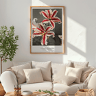 Lily flowers hand-colored collotype by Kazumasa Ogawa from Some Japanese Flowers Poster featuring a hand-colored collotype of lilies from Some Japanese Flowers by Kazumasa Ogawa.