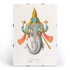 Matsyavatara by Jean-Jacques Chabrélie vibrant depiction of a deity with a fish tail and ornate attire. Poster of Matsyavatara by Jean-Jacques Chabrélie depicting a colorful deity with a fish tail and ornate attire.