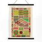 Byzantinisches 3-Vintage-Muster-Kunstwerk von Owen Jones aus dem Buch „Grammar of Ornament“ Poster des byzantinischen 3-Vintage-Musters aus dem Buch „Grammar of Ornament“ von Owen Jones mit farbenfrohen und komplizierten geometrischen Designs.