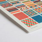 Patrones egipcios decorativos de Owen Jones del libro Century Grammar of Ornament Póster muestra patrones egipcios vibrantes de la obra de arte Egyptian 8 de Owen Jones del libro Century Grammar of Ornament